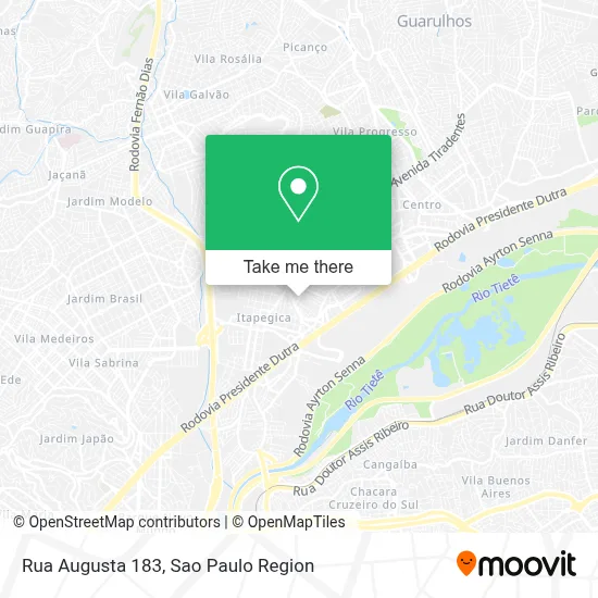 Rua Augusta 183 map