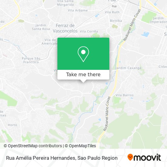 Rua Amélia Pereira Hernandes map