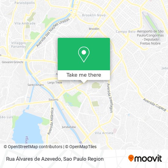 Mapa Rua Álvares de Azevedo