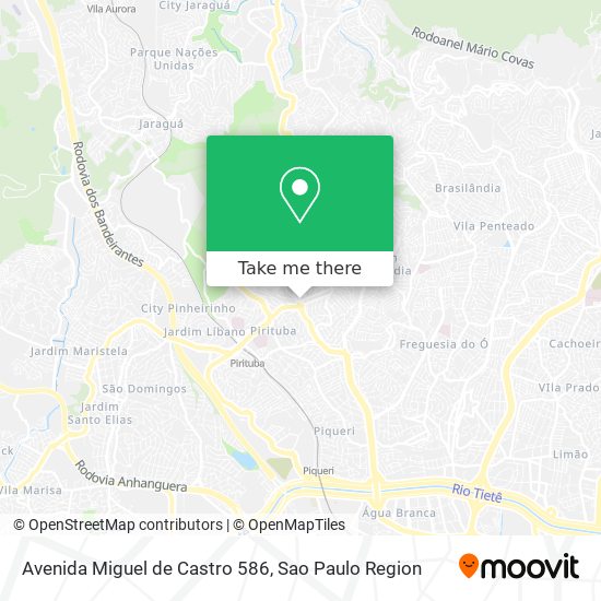 Mapa Avenida Miguel de Castro 586