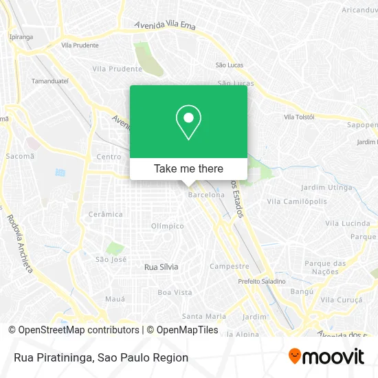 Rua Piratininga map
