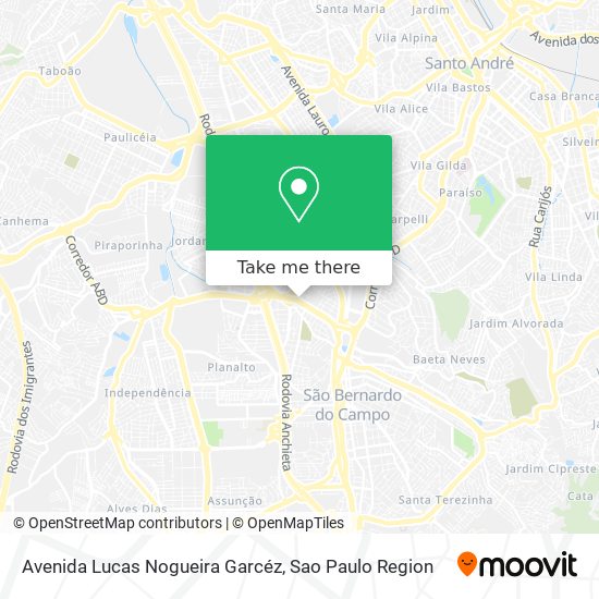 Avenida Lucas Nogueira Garcéz map