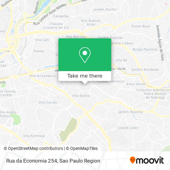 Rua da Economia 254 map