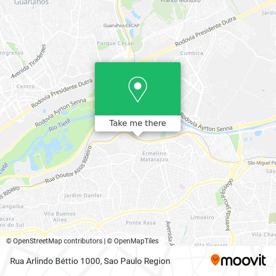 Rua Arlindo Béttio 1000 map