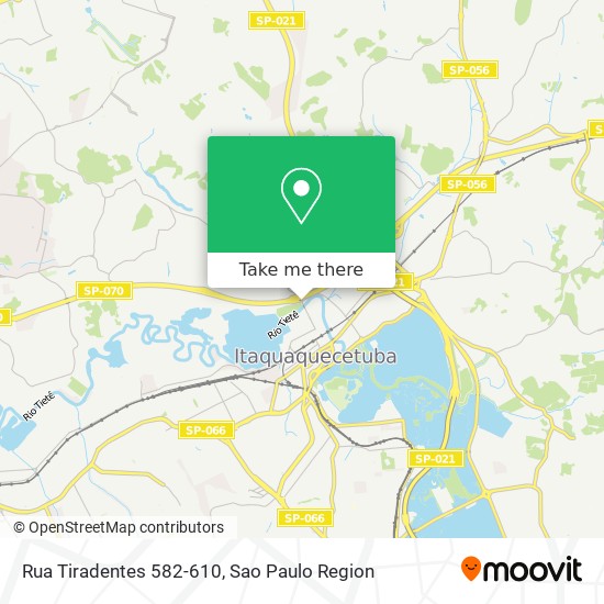 Mapa Rua Tiradentes 582-610