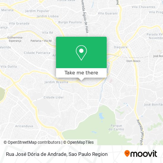 Rua José Dória de Andrade map