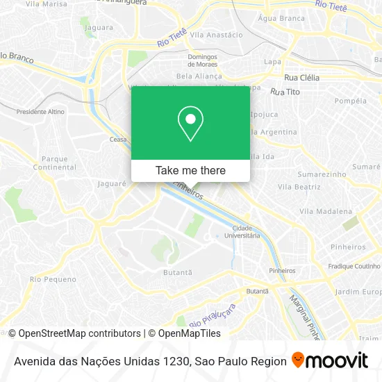 Avenida das Nações Unidas 1230 map
