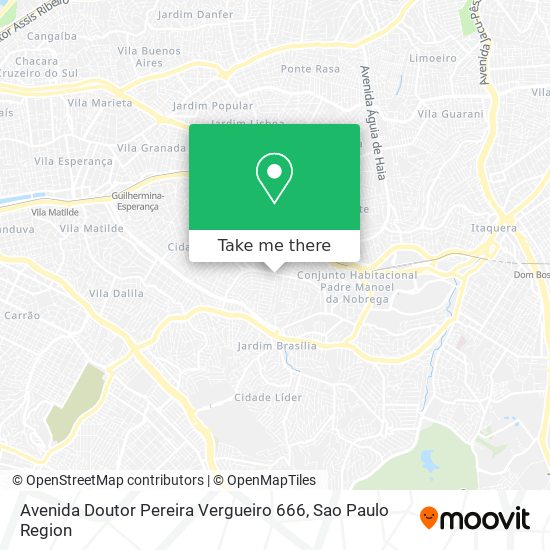 Mapa Avenida Doutor Pereira Vergueiro 666