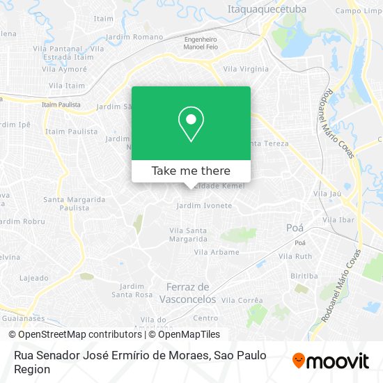 Rua Senador José Ermírio de Moraes map