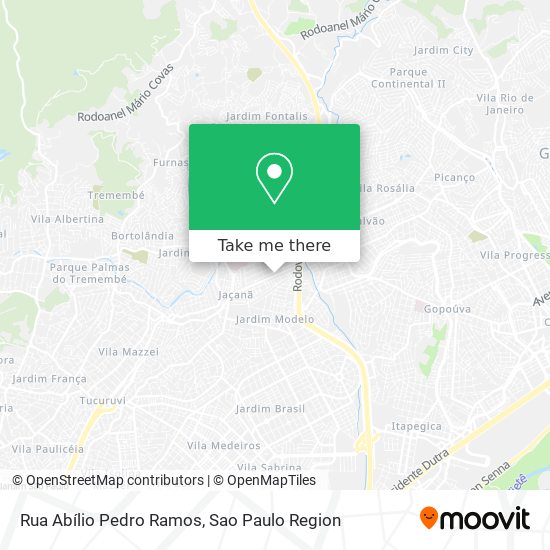 Mapa Rua Abílio Pedro Ramos