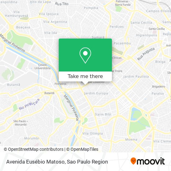 Avenida Eusébio Matoso map