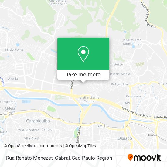 Mapa Rua Renato Menezes Cabral