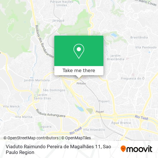 Mapa Viaduto Raimundo Pereira de Magalhães 11