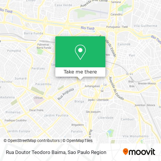 Rua Doutor Teodoro Baima map