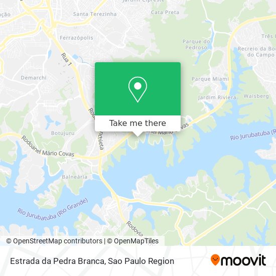 Estrada da Pedra Branca map