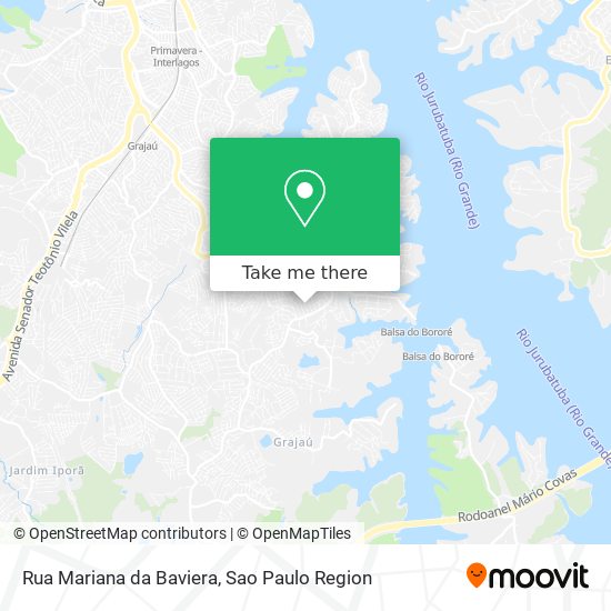 Mapa Rua Mariana da Baviera