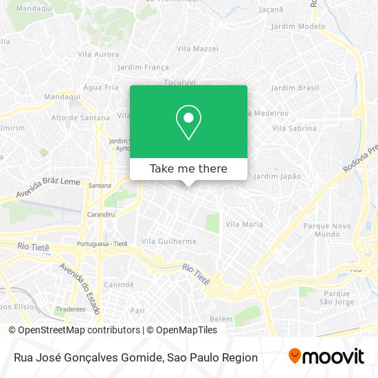 Rua José Gonçalves Gomide map