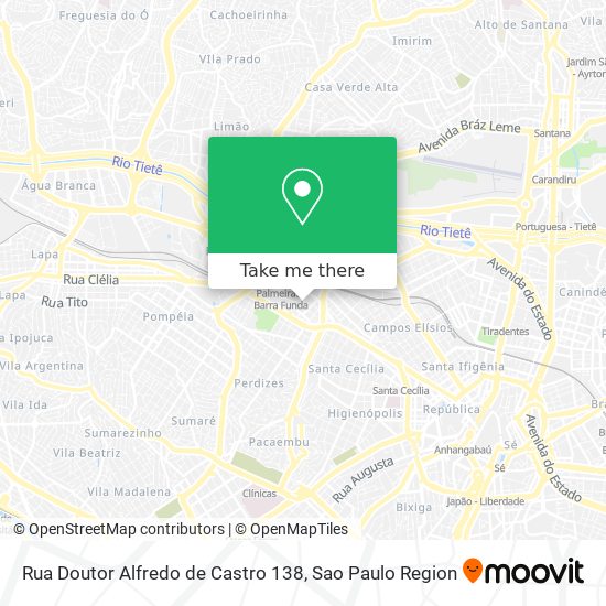 Mapa Rua Doutor Alfredo de Castro 138