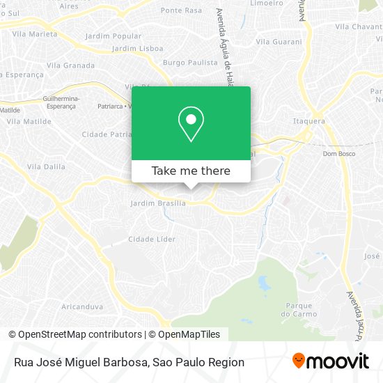 Mapa Rua José Miguel Barbosa