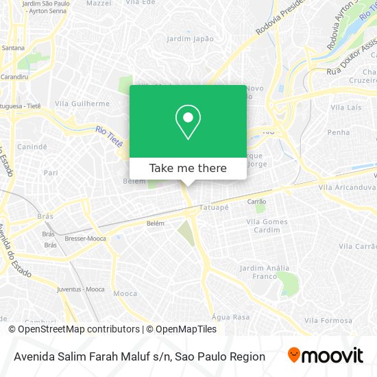 Mapa Avenida Salim Farah Maluf s/n