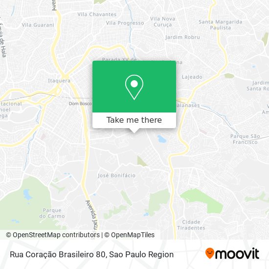 Mapa Rua Coração Brasileiro 80