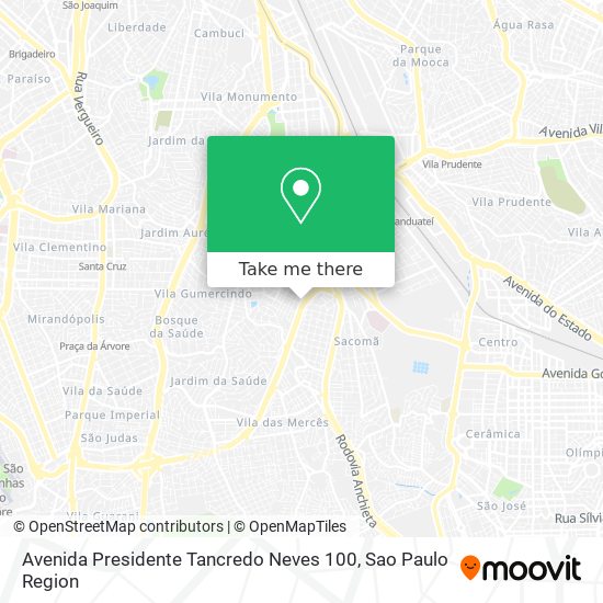 Avenida Presidente Tancredo Neves 100 map