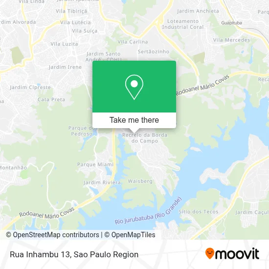 Rua Inhambu 13 map