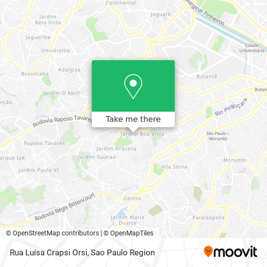 Rua Luísa Crapsi Orsi map