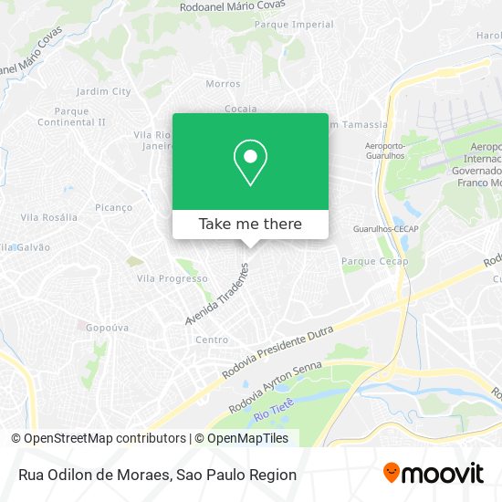 Mapa Rua Odilon de Moraes