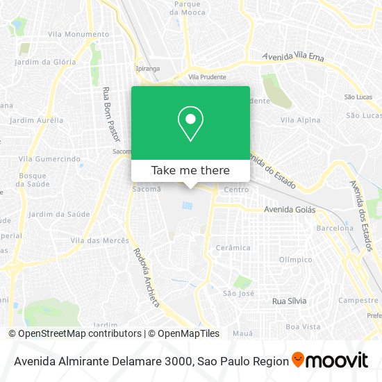 Mapa Avenida Almirante Delamare 3000