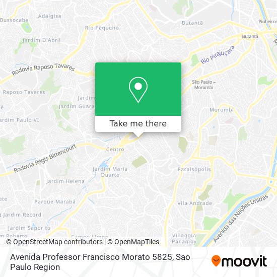 Avenida Professor Francisco Morato 5825 map