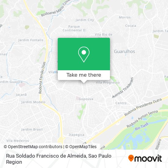 Rua Soldado Francisco de Almeida map