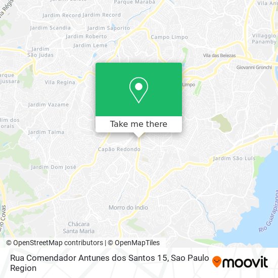 Rua Comendador Antunes dos Santos 15 map