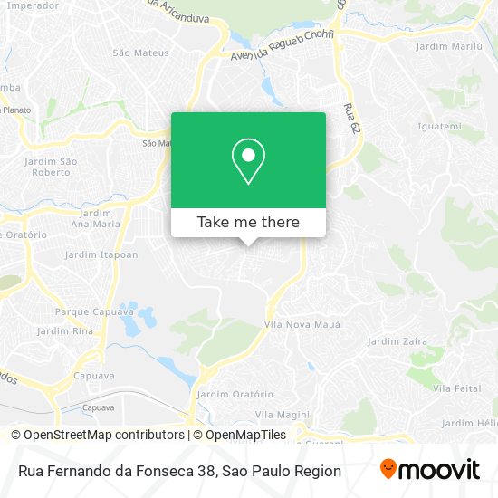 Mapa Rua Fernando da Fonseca 38
