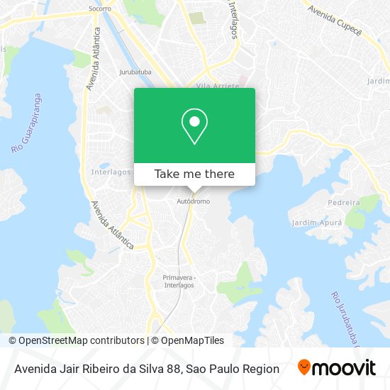 Mapa Avenida Jair Ribeiro da Silva 88