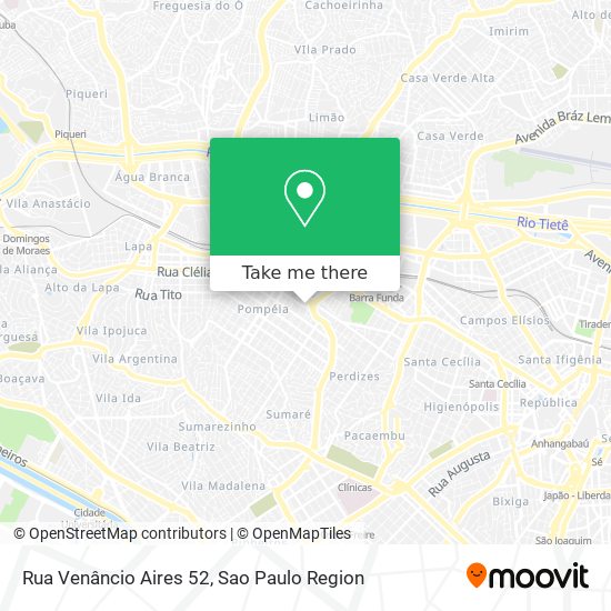 Mapa Rua Venâncio Aires 52