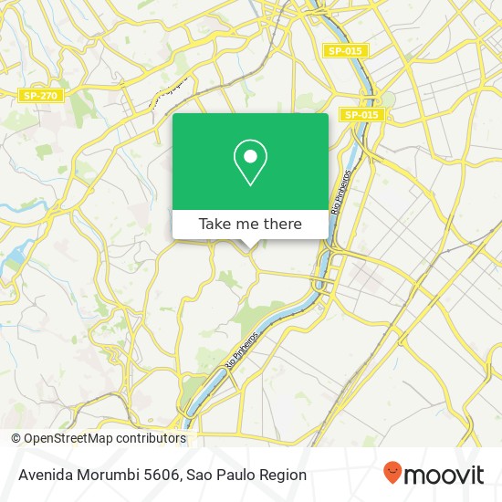 Avenida Morumbi 5606 map