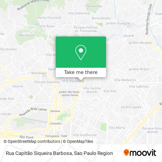 Rua Capitão Siqueira Barbosa map