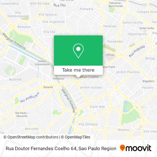 Rua Doutor Fernandes Coelho 64 map