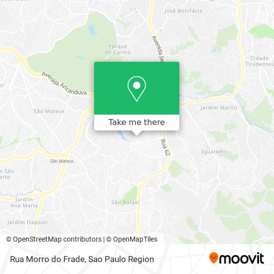 Rua Morro do Frade map