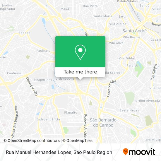 Mapa Rua Manuel Hernandes Lopes