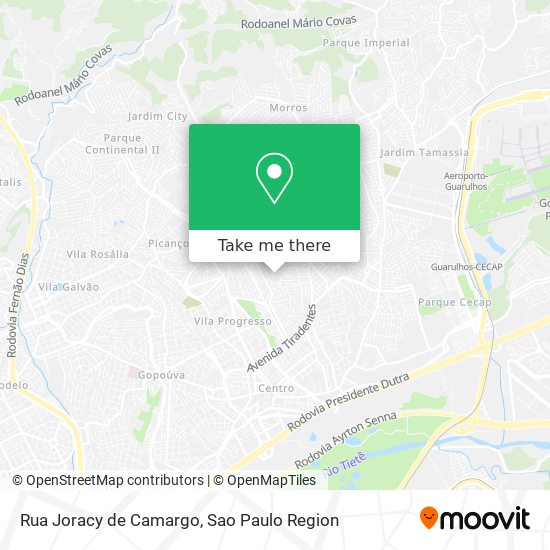 Rua Joracy de Camargo map