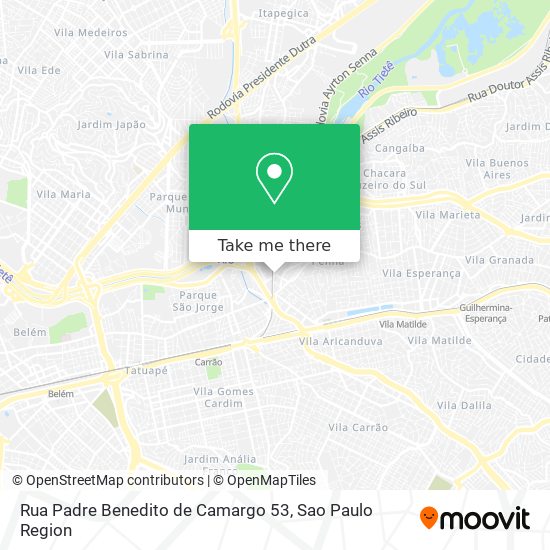 Rua Padre Benedito de Camargo 53 map