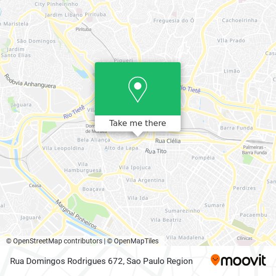 Rua Domingos Rodrigues 672 map
