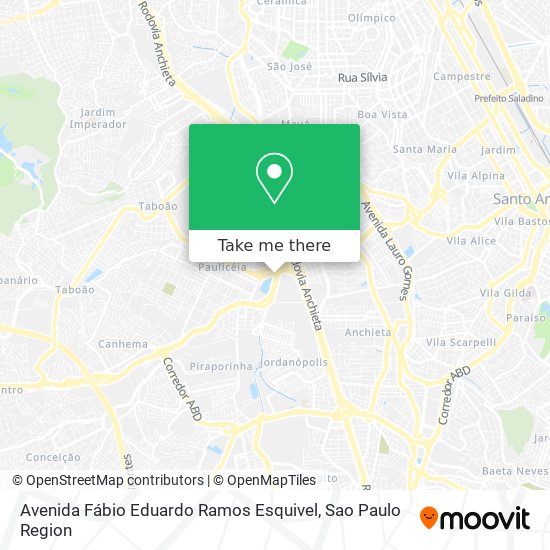Mapa Avenida Fábio Eduardo Ramos Esquivel