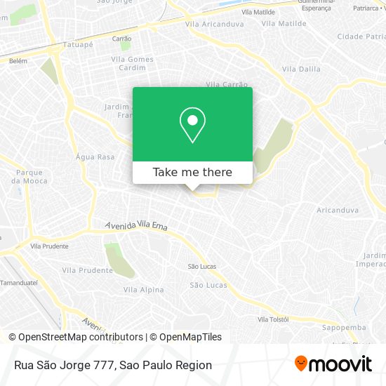 Rua São Jorge 777 map