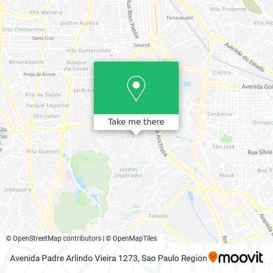 Avenida Padre Arlindo Vieira 1273 map
