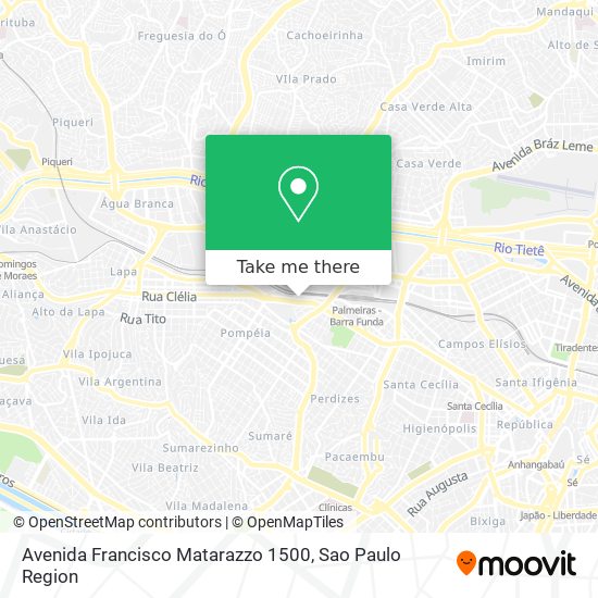 Mapa Avenida Francisco Matarazzo 1500