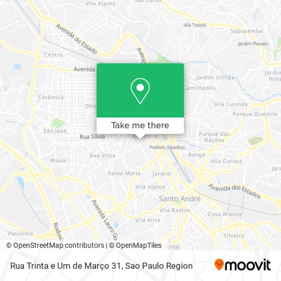 Rua Trinta e Um de Março 31 map