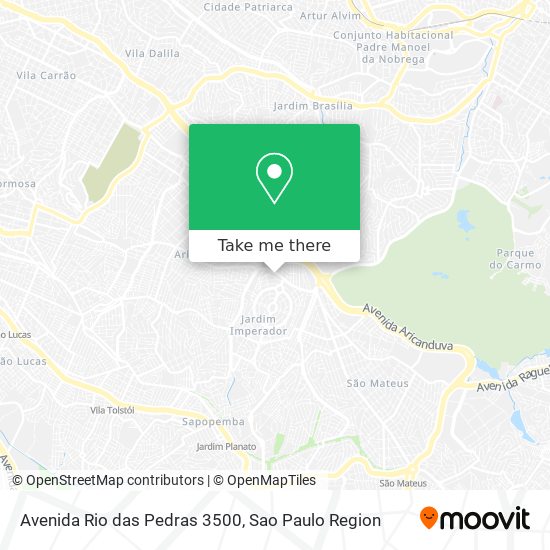 Avenida Rio das Pedras 3500 map